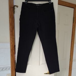 Haggar Men's Dark Black The Active Series,  City Flex 5 Pocket Jeans